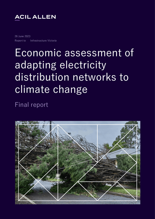 Thumbnail for Economic assessment of adapting electricity distribution networks to climate change