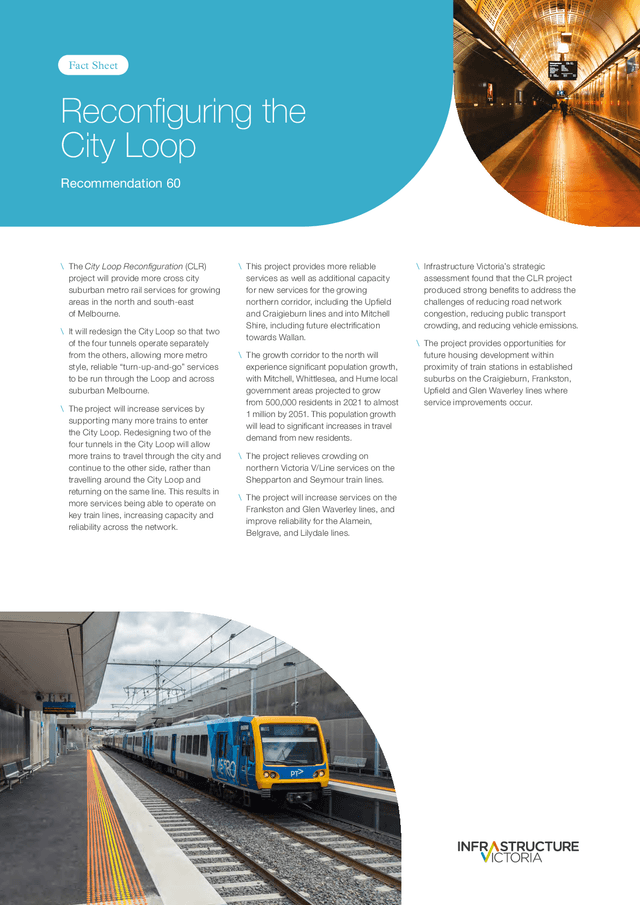 Thumbnail for Fact sheet - City Loop reconfiguration