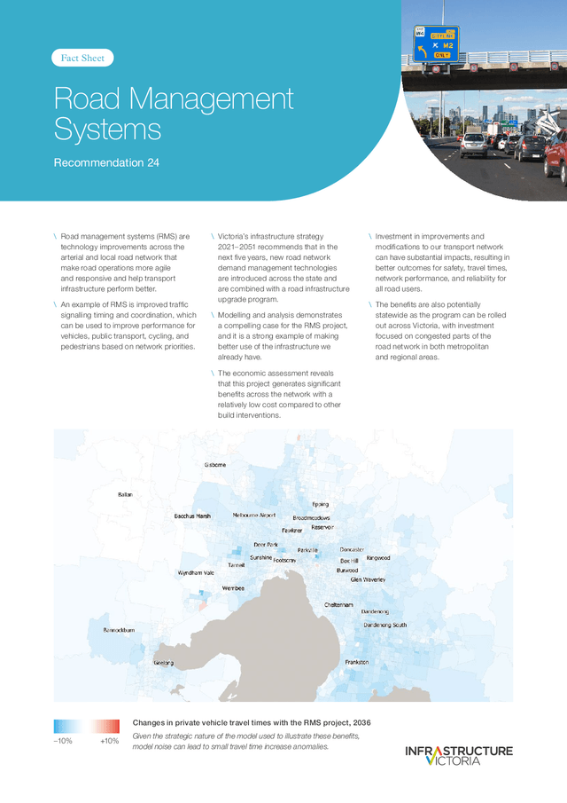 Thumbnail for Fact sheet - Road management systems