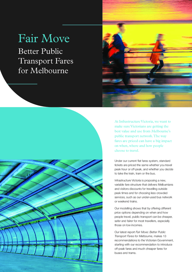 Thumbnail for Fact sheet - Fair Move: better public transport fares for Melbourne