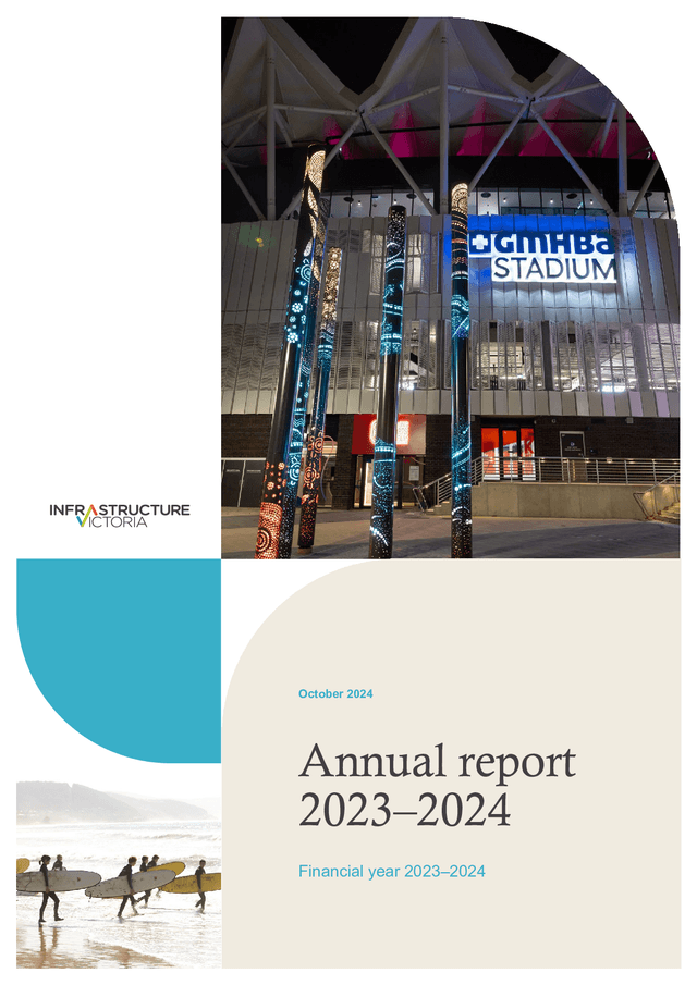 Thumbnail for Infrastructure Victoria 2023-24 annual report